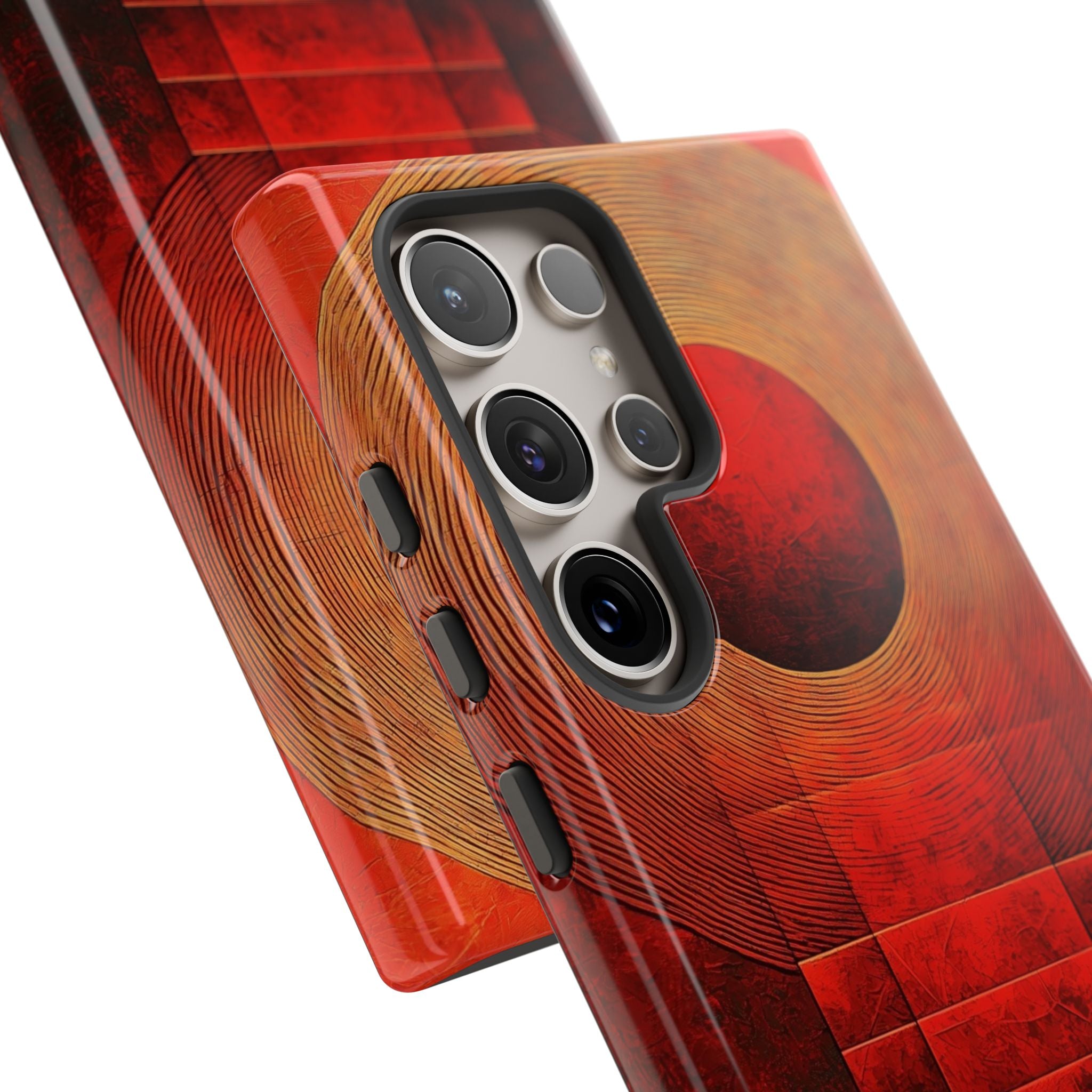 Crimson Orbit Samsung S24 Ultra Case - Tough