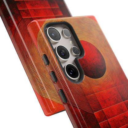 Crimson Orbit Samsung S24 Ultra Case - Tough