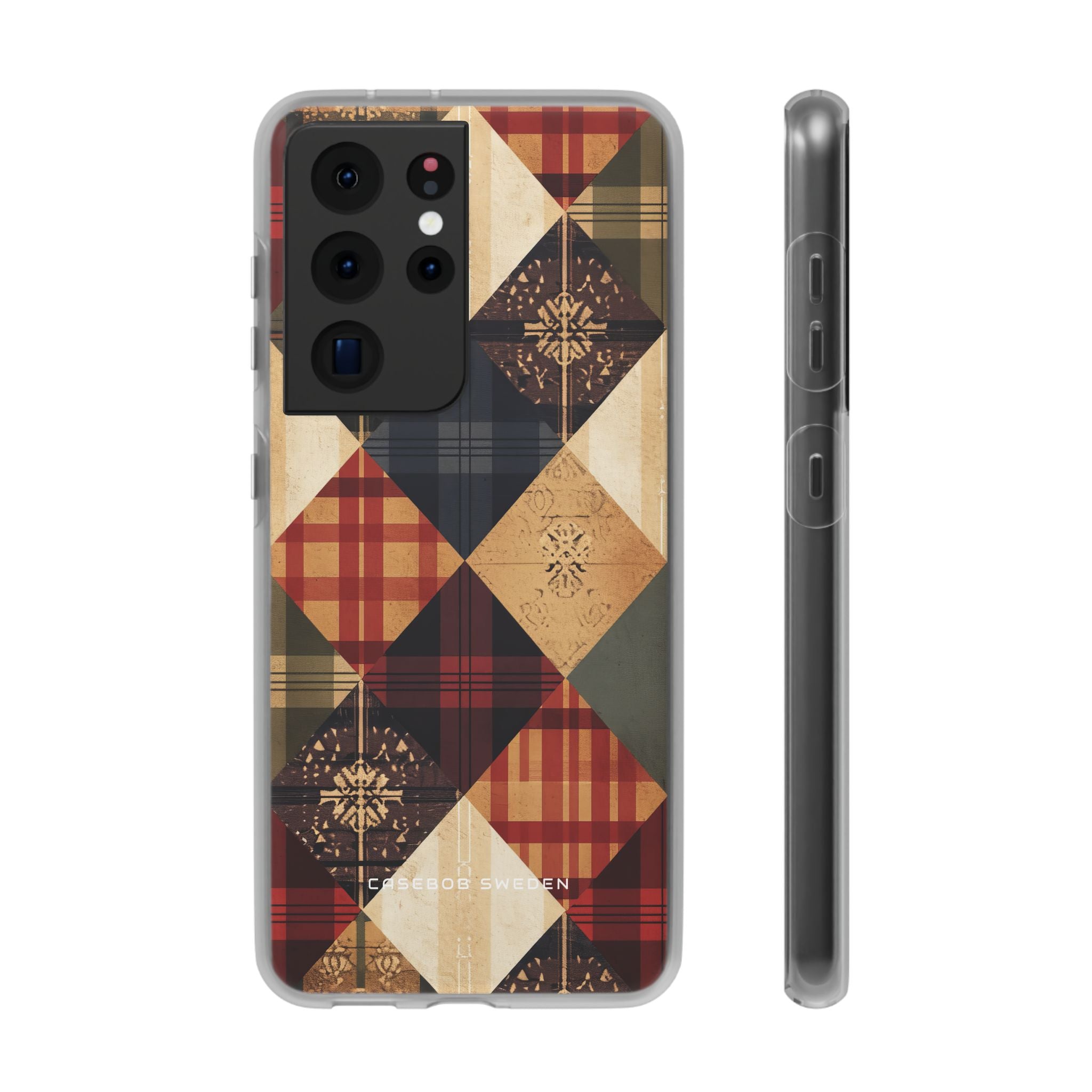 Rustic Geometric Patchwork Harmony Samsung S21 - Flexi Phone Case