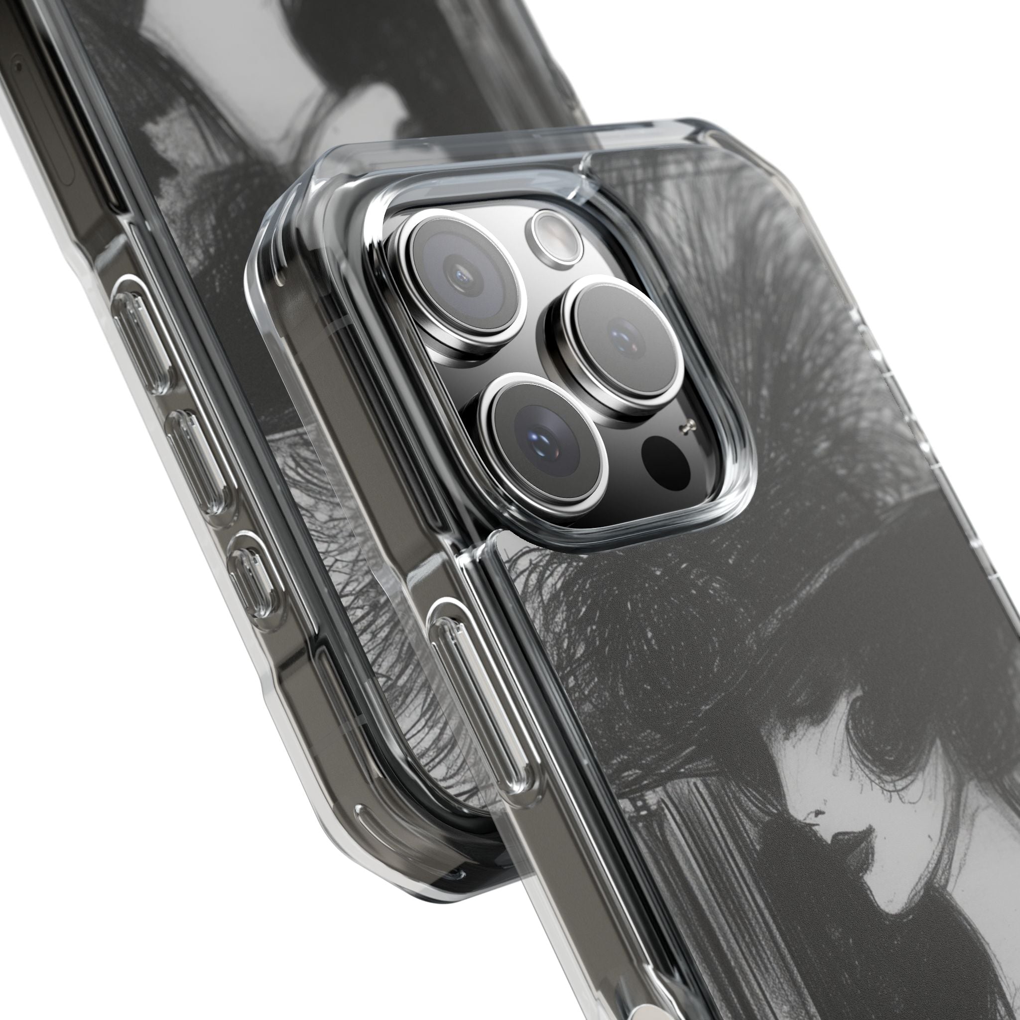 Timeless Elegance in Monochrome iPhone 16 - Clear Impact Phone Case