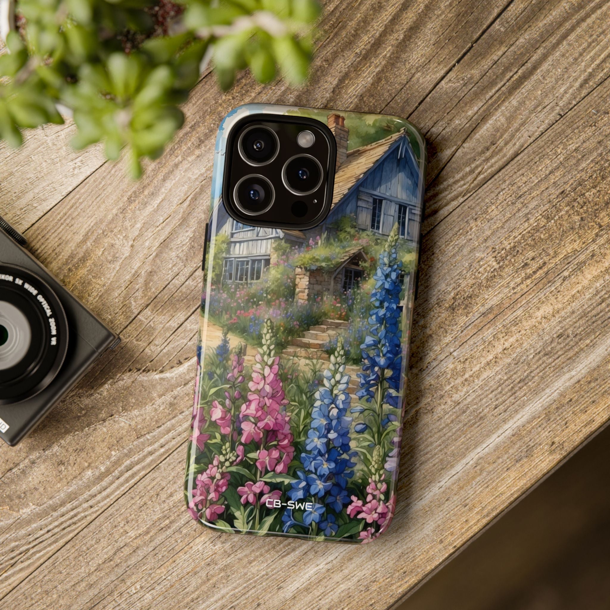 Cottage Surrounded Blossoms - iPhone Case