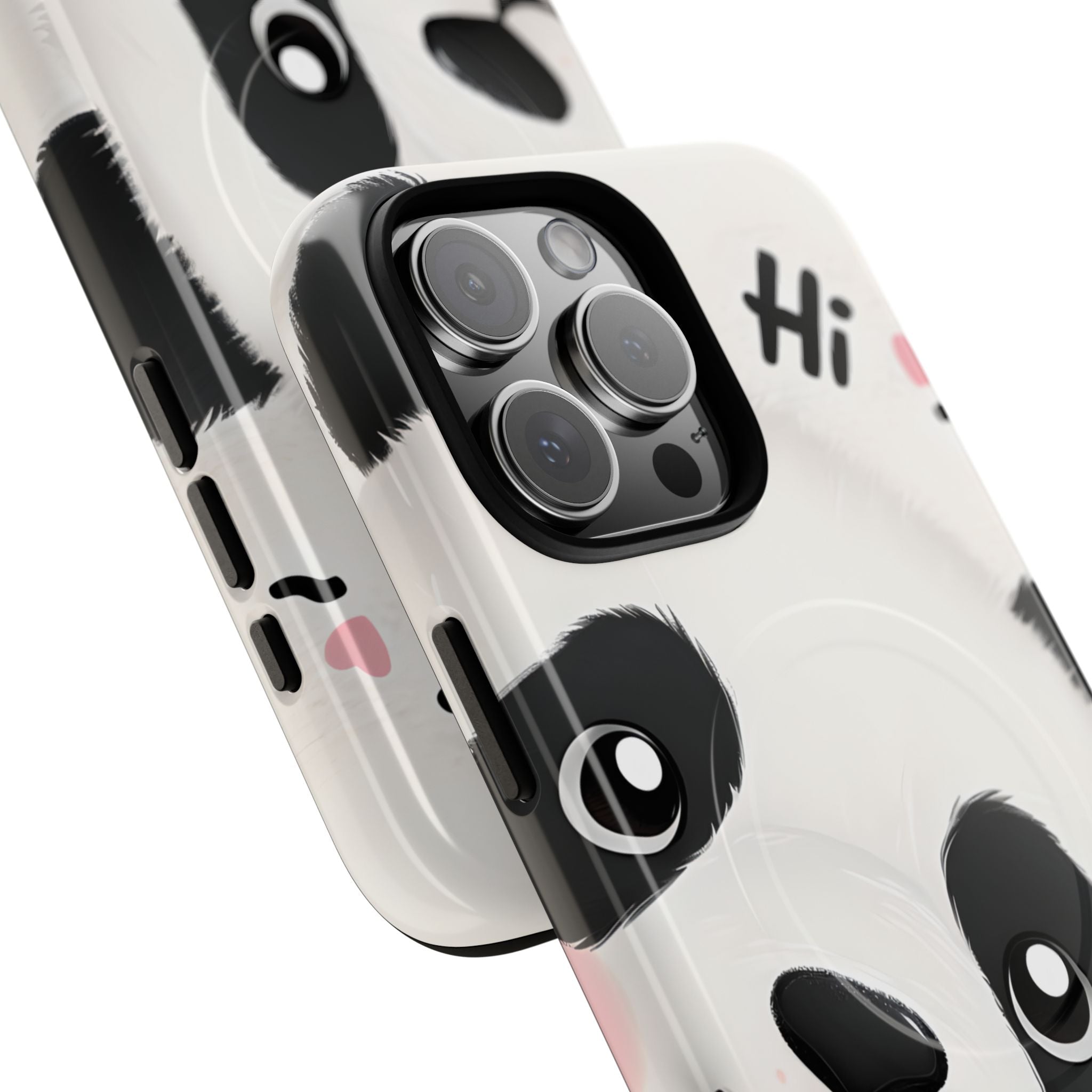 Adorable Panda Playful Hi Text Phone iPhone 16 - Tough+