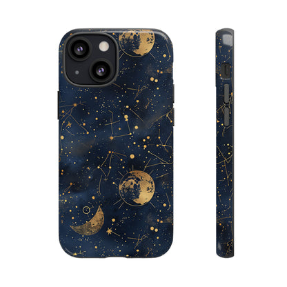 Celestial Zodiac Whispers - Protective Phone Case