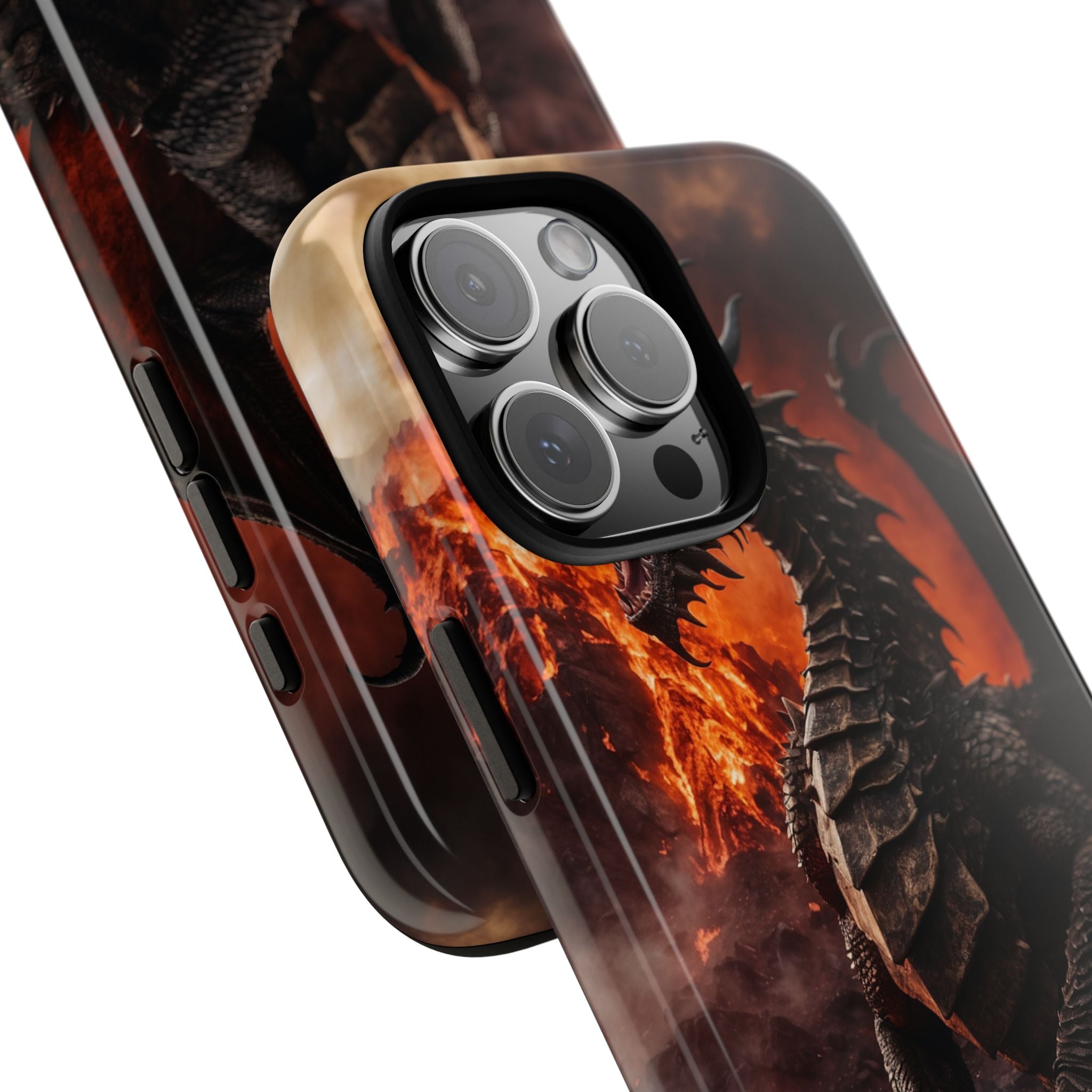 Fiery Dragon Soars - iPhone Case