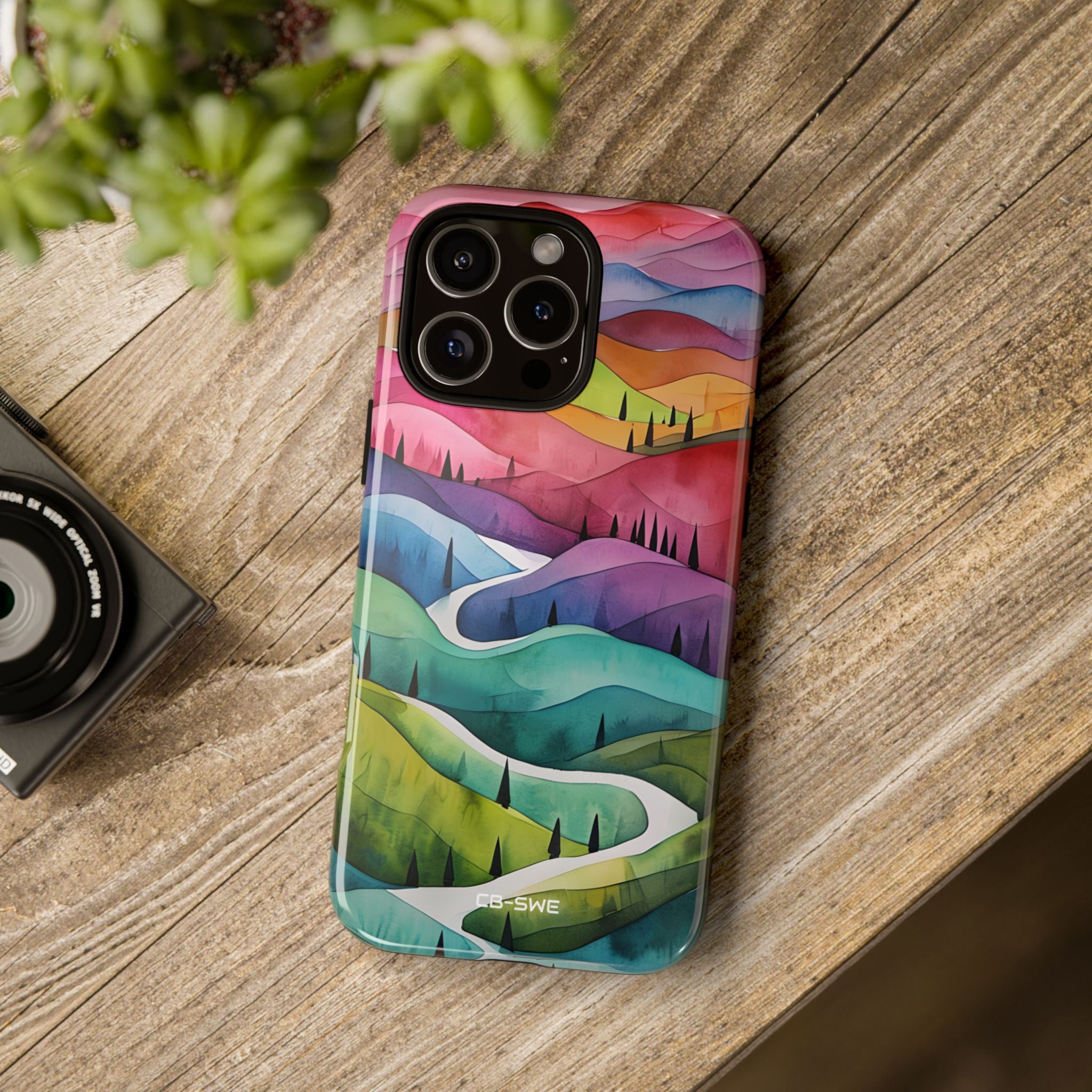 Whimsical Colorful Valleys - iPhone Case