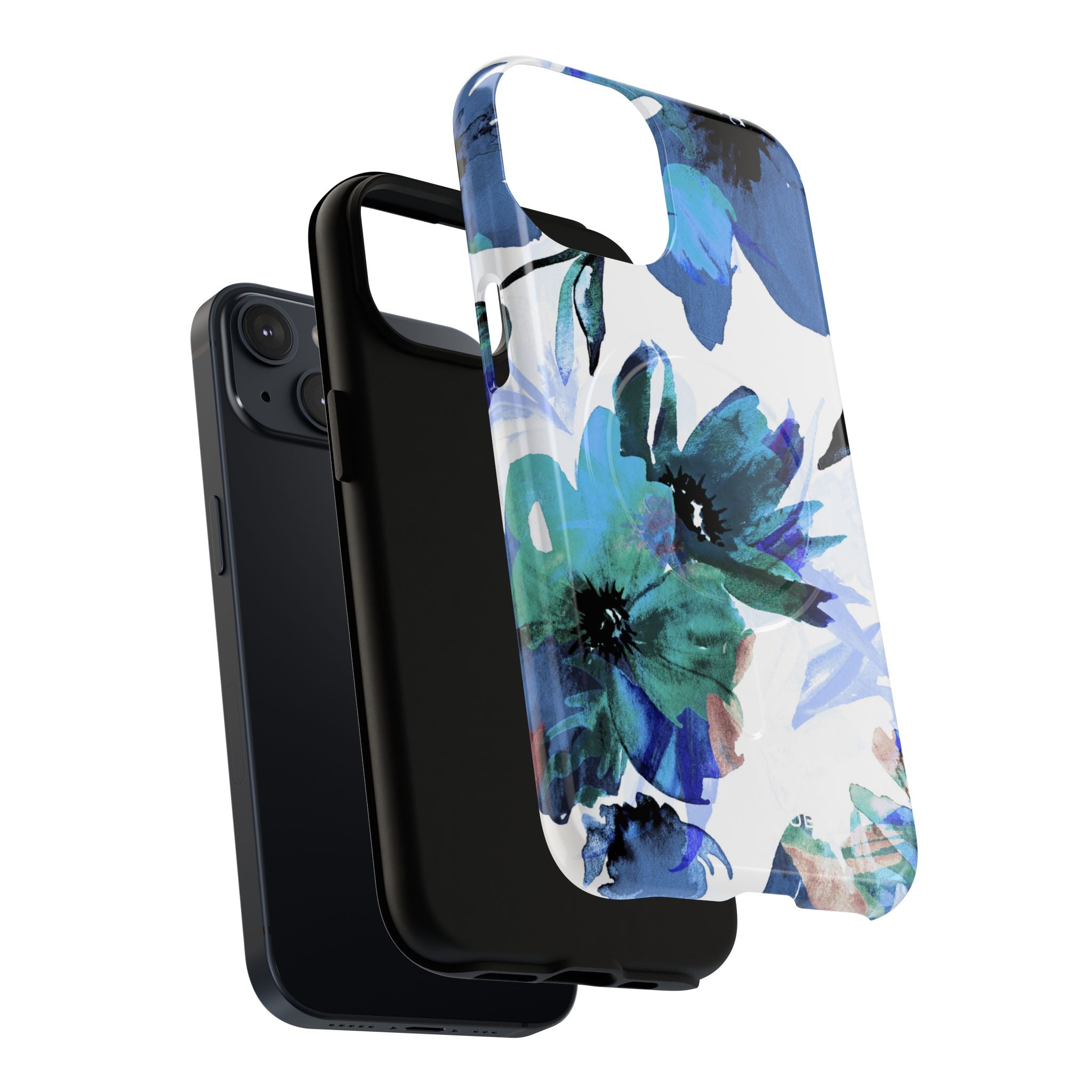 Blue Blossom Radiance iPhone 14 Case - Tough+