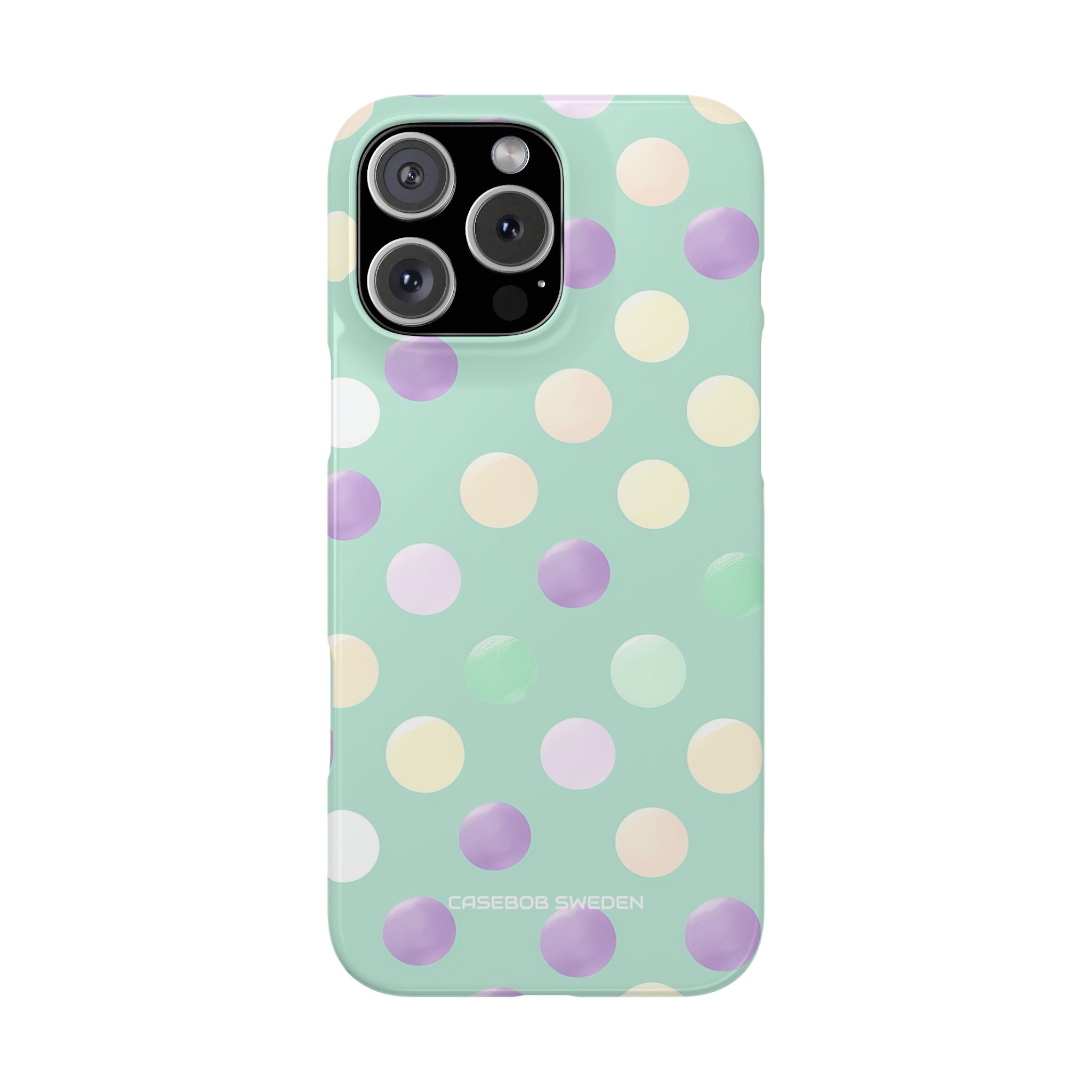 Pastel Polka Dots - Slim iPhone 16 Phone Case