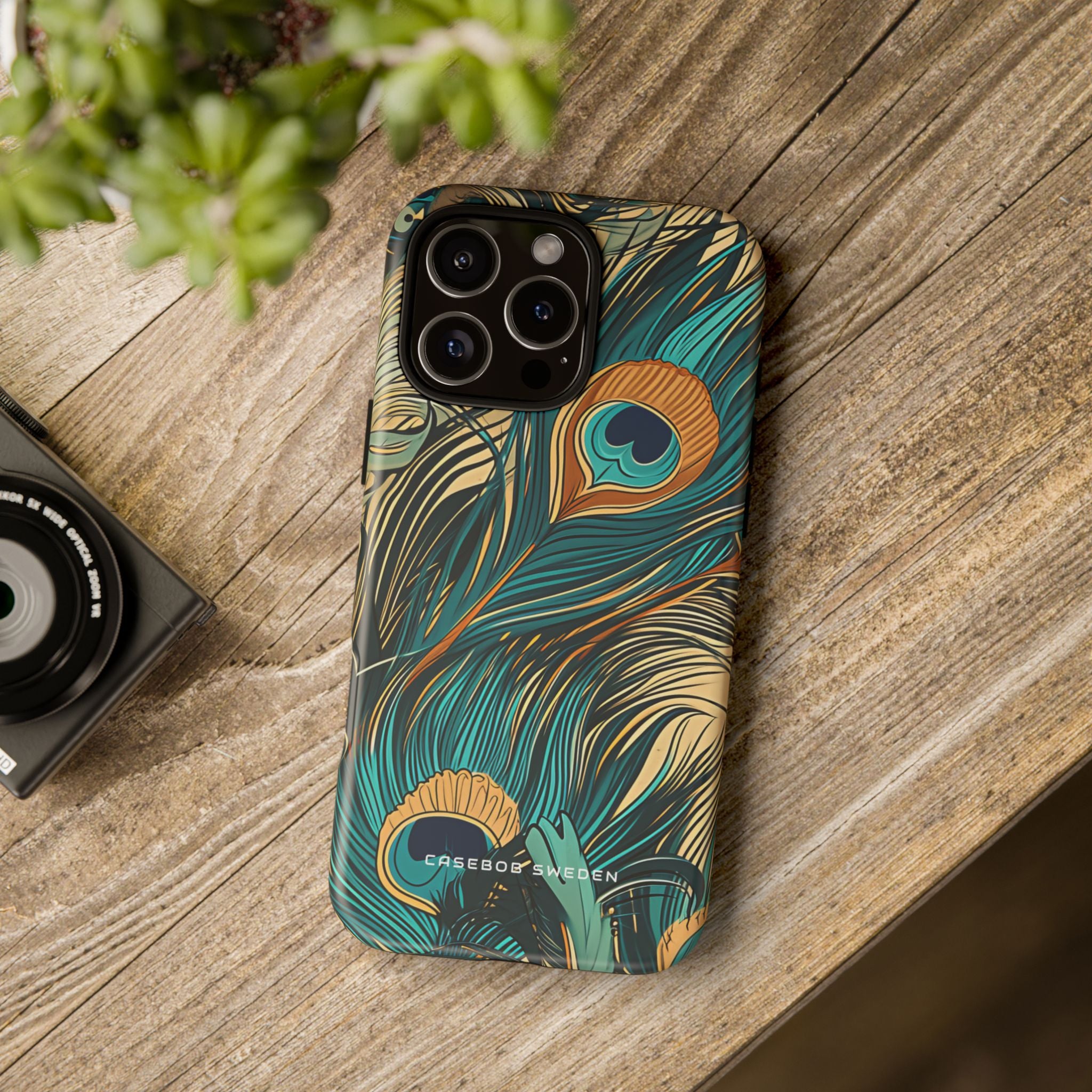 Art Nouveau Peacock Elegance iPhone 16 - Tough Phone Case