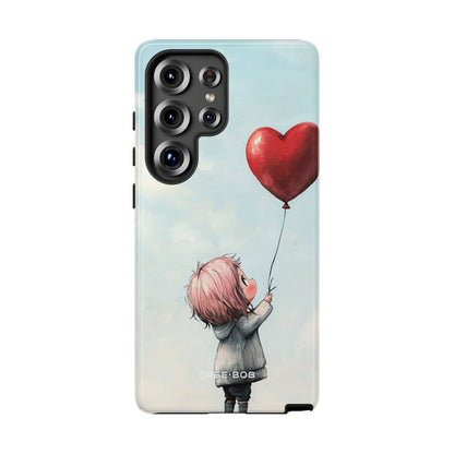 Heart Balloon Glow Samsung S25 Ultra Case - Tough