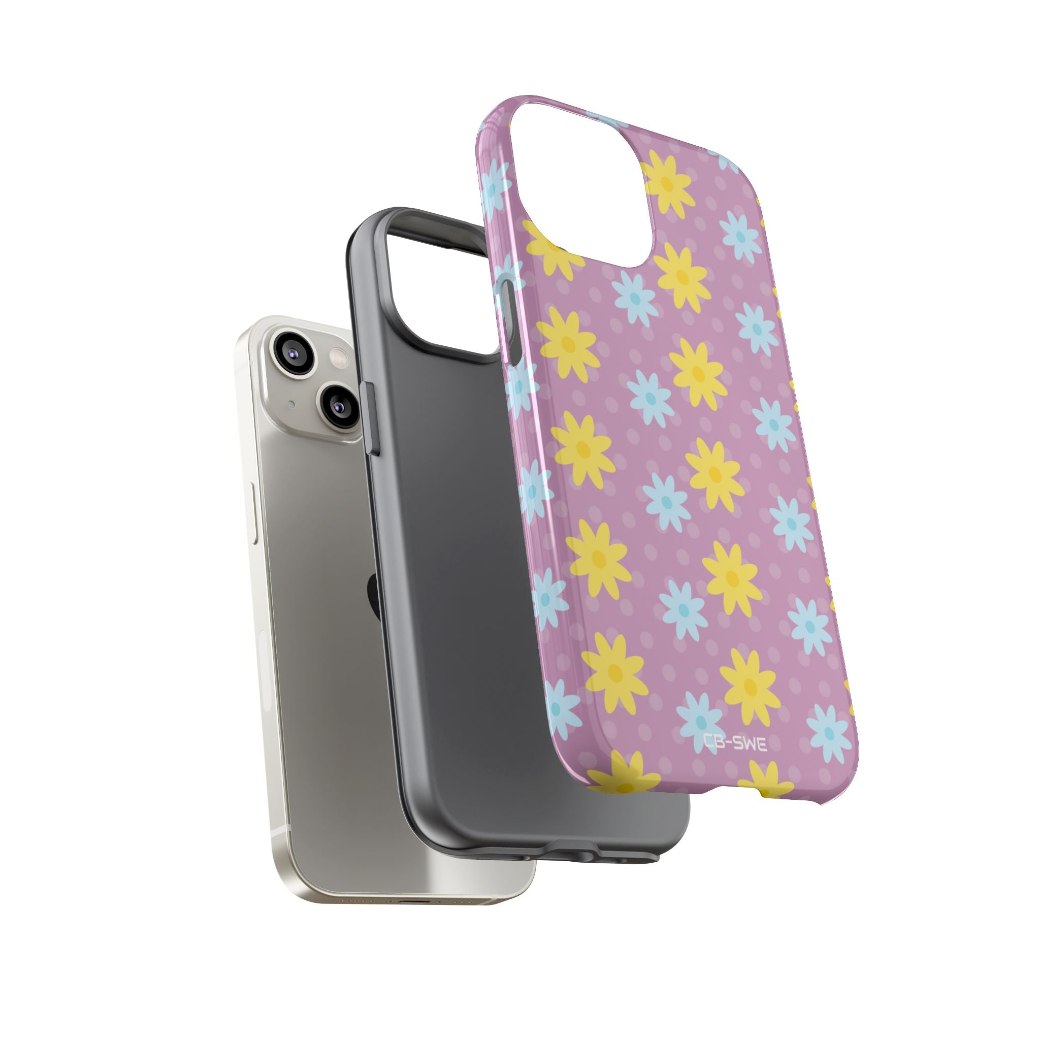 Flower Dots Dance - iPhone Case