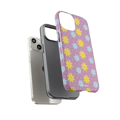 Flower Dots Dance - iPhone Case