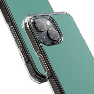 Green Sheen | Handyhülle für iPhone (Clear Impact Case – magnetisch) 