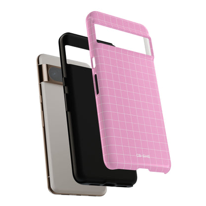 Pink Squares Align - Google Pixel Case