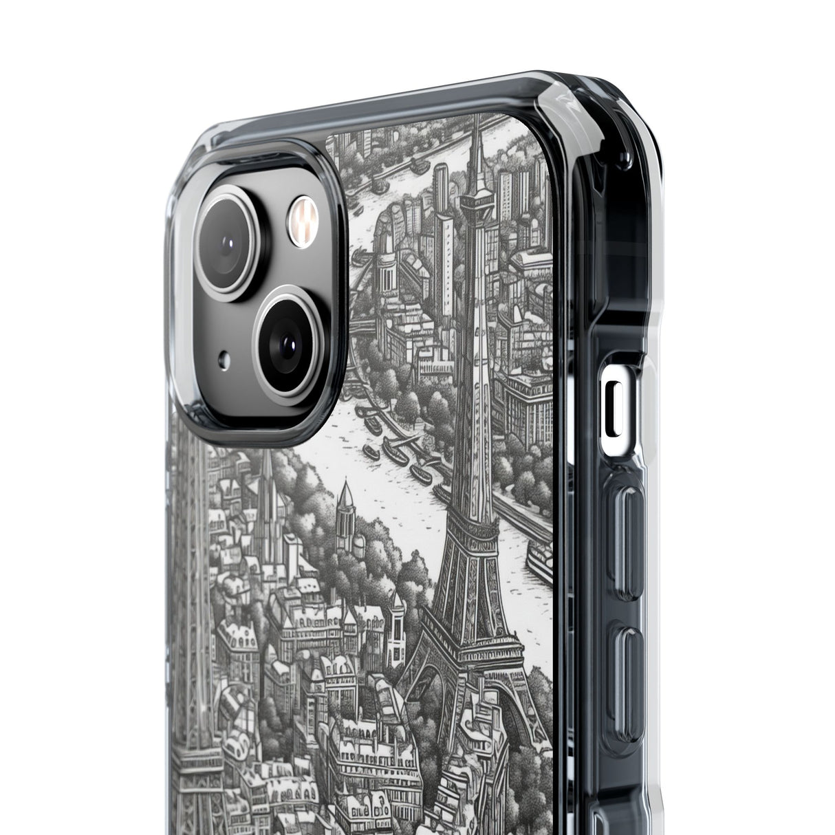 Timeless Cityscape - Phone Case for iPhone (Clear Impact - Magnetic)