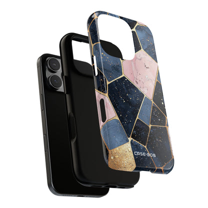 Golden Mosaic iPhone 16 Pro Case - Tough