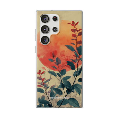 Orange Sun Harmony - Flexi Samsung S23 Phone Case