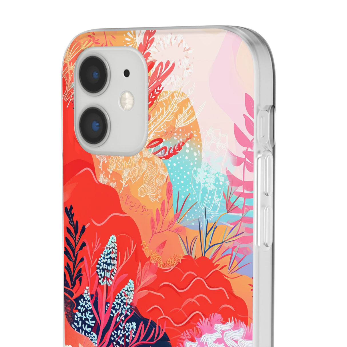 Living Coral Design | Handyhülle für iPhone (Flexible Hülle)