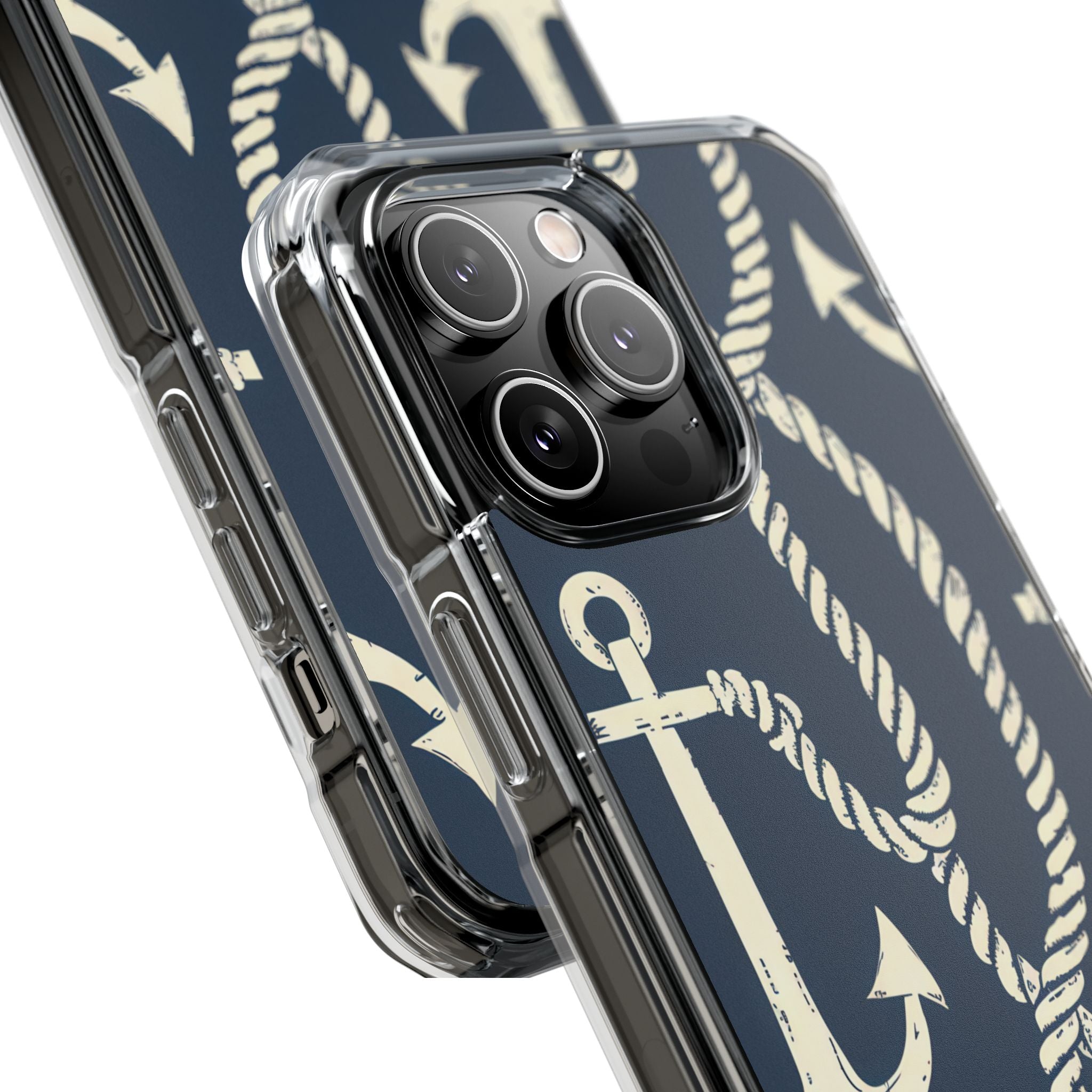 Nautical Anchors Rope iPhone 14 - Impact Clear+