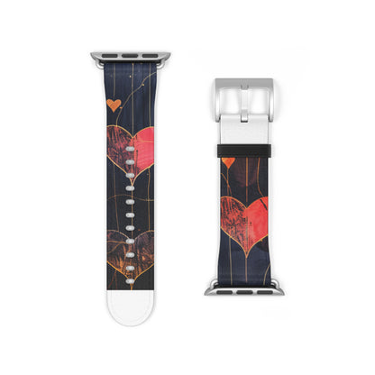 Rauhassa sydänruudukko - Kellonranneke