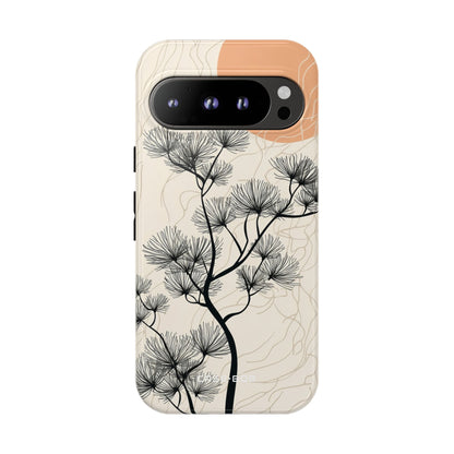 Spiky Tree Sunset Google Pixel 9 Pro Case - Tough