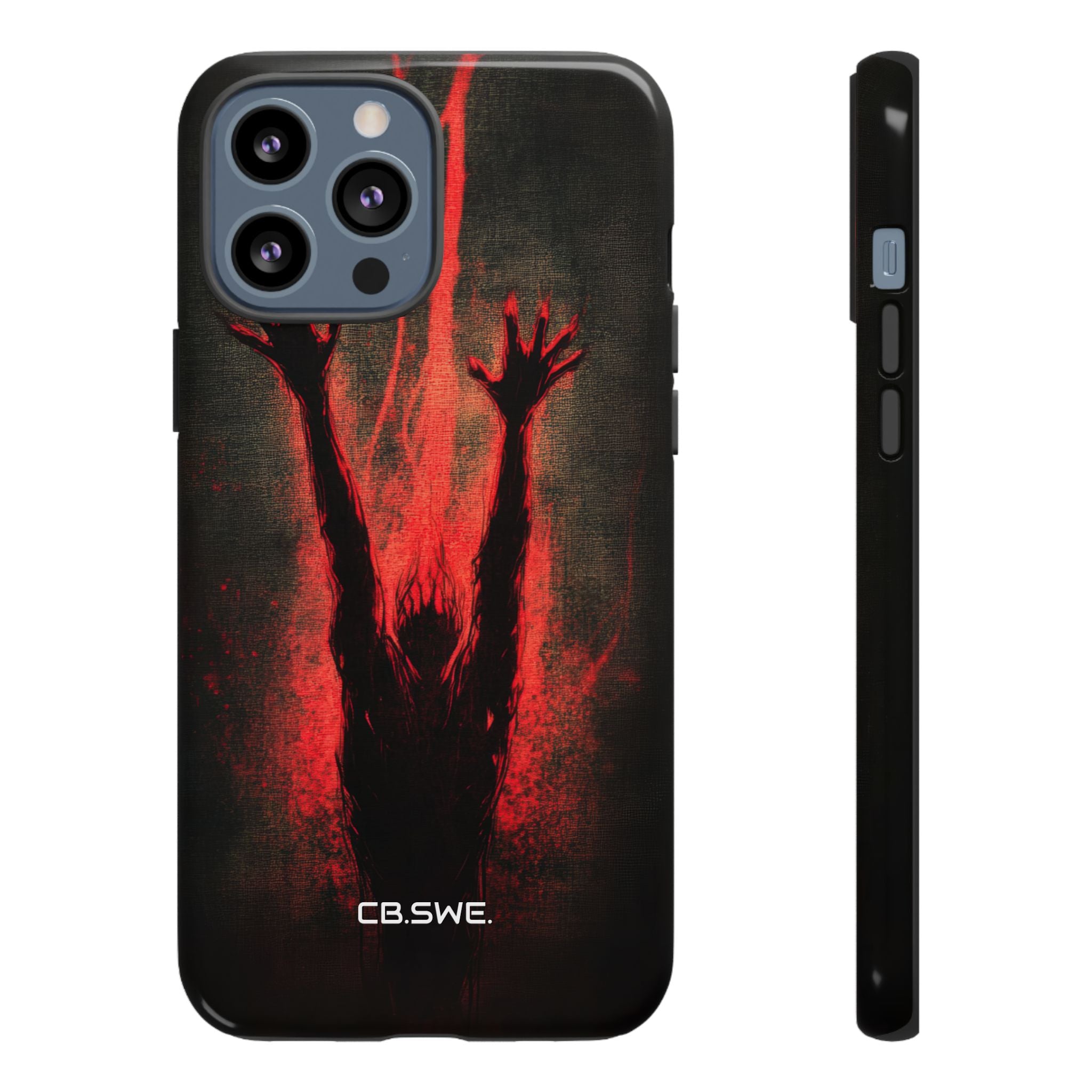 Dark Red Reflective Demons Arms iPhone 13 - Tough