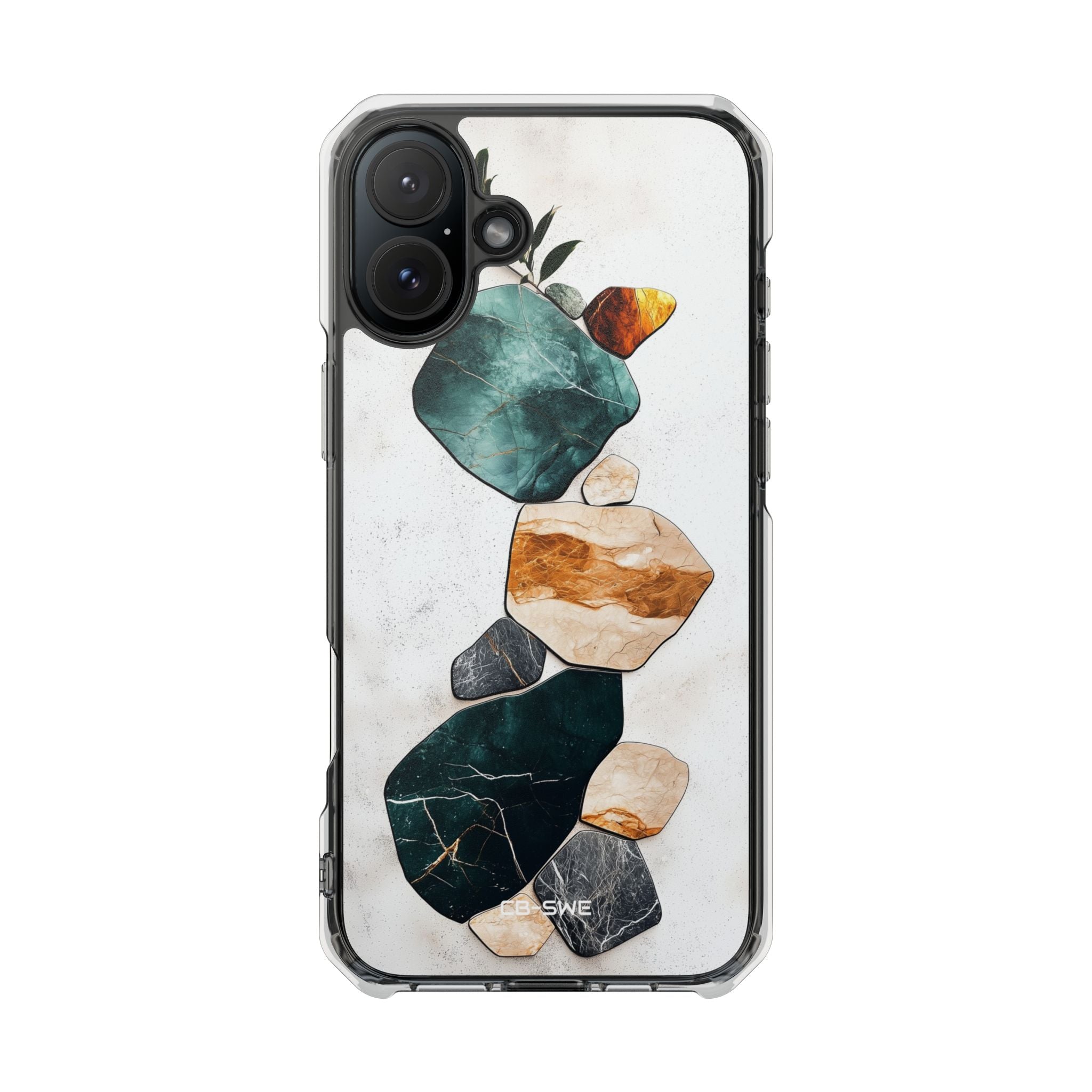 Stone Shapes Embrace iPhone Case - Impact