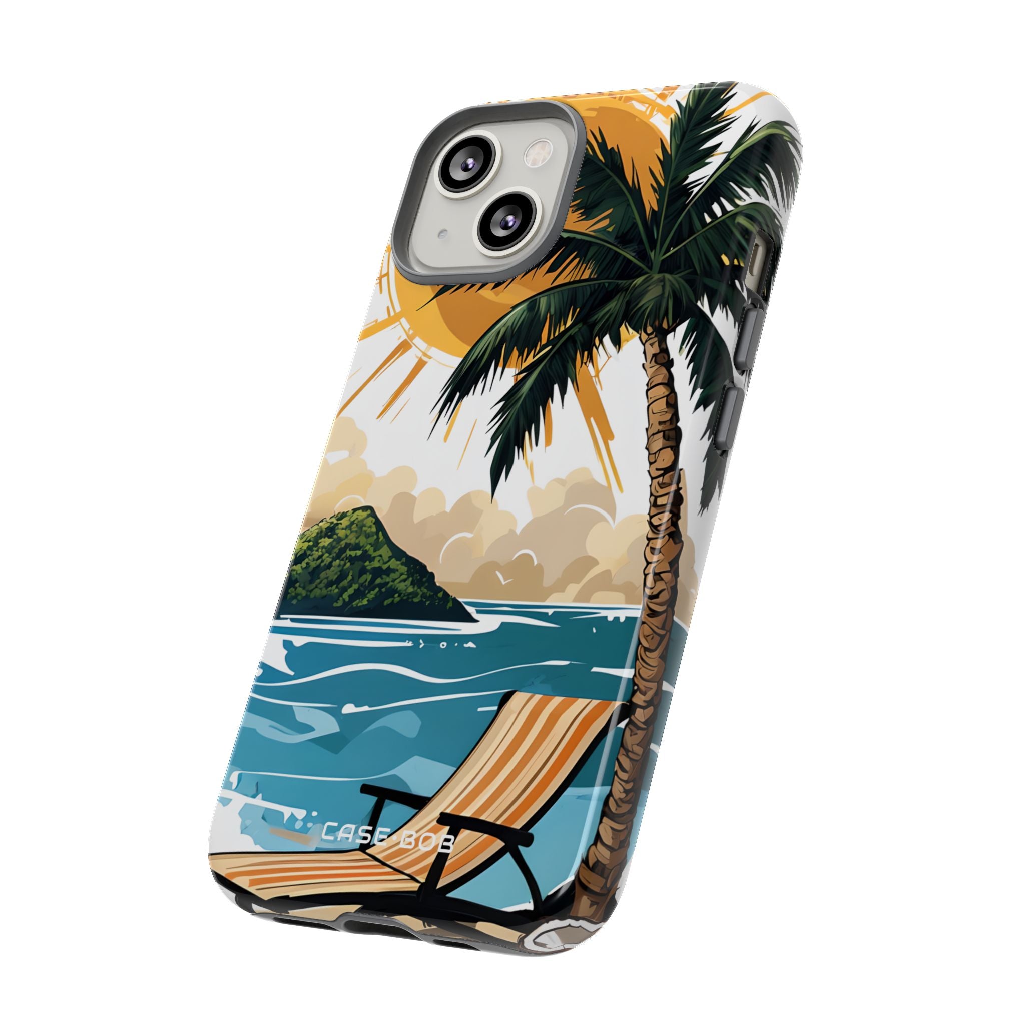 Sunny Palm Breeze iPhone 14 Case - Tough