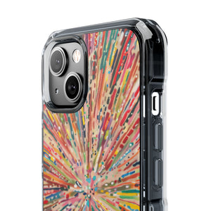 Radiant Burst - Phone Case for iPhone (Clear Impact - Magnetic)