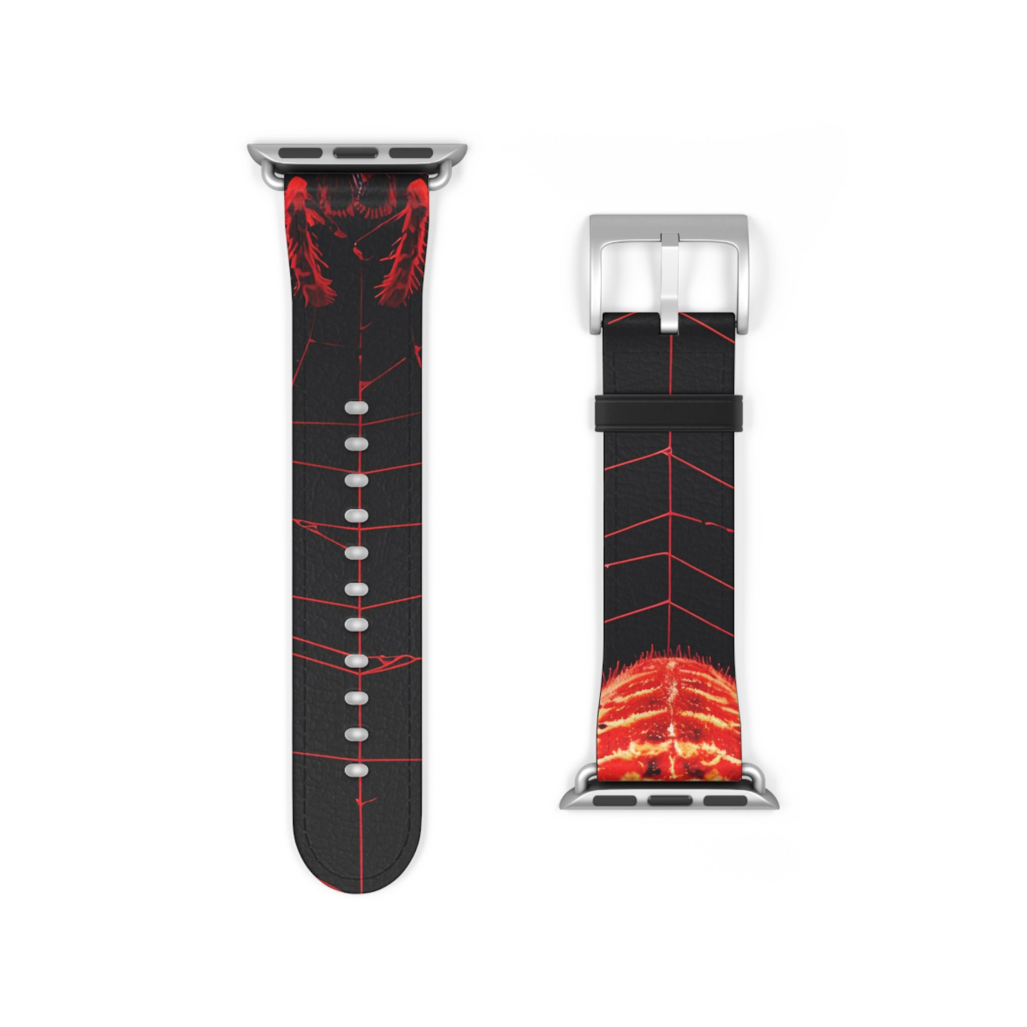 Crimson Spiderweb - Watch Band
