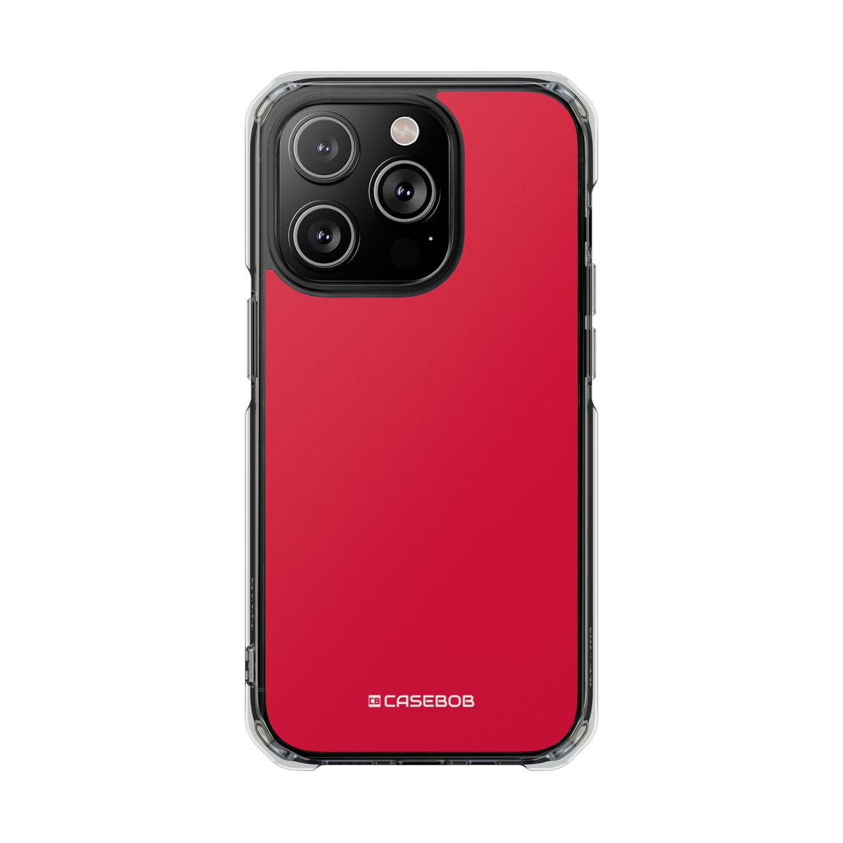 Crimson Red | Phone Case for iPhone (Clear Impact Case - Magnetic)