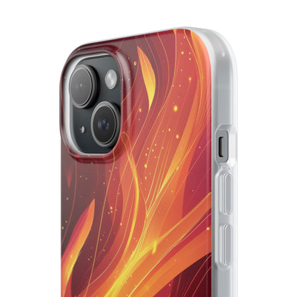 Flaming Flow iPhone 15 Case - Soft