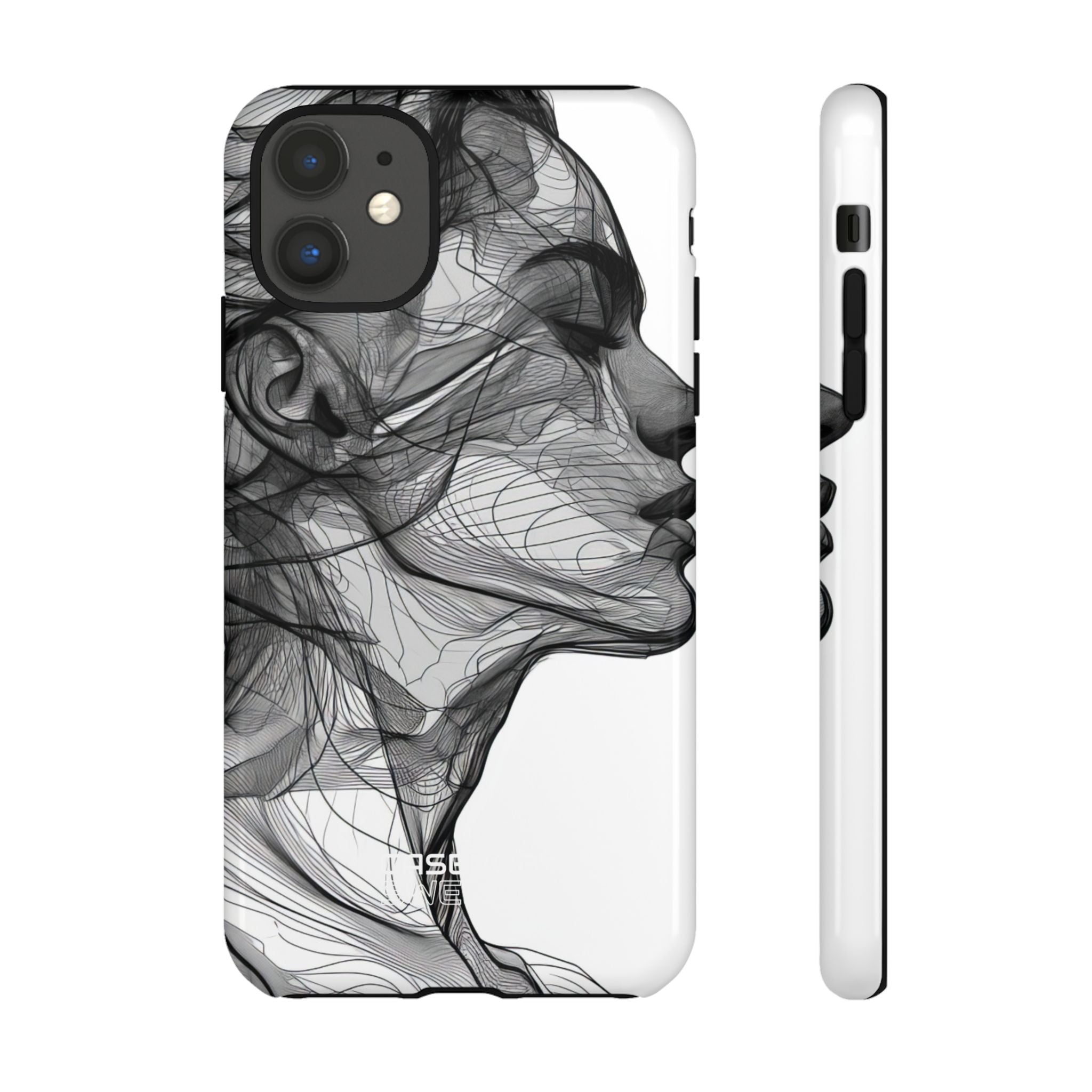 Windswept Woman Lines iPhone 11 - Tough