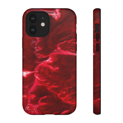 Red Velvet Ink Art iPhone Case (Protective) iPhone 12 Matte Phone Case