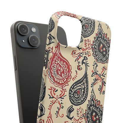 Vintage Paisley Elegance iPhone 15 - Slim Phone Case