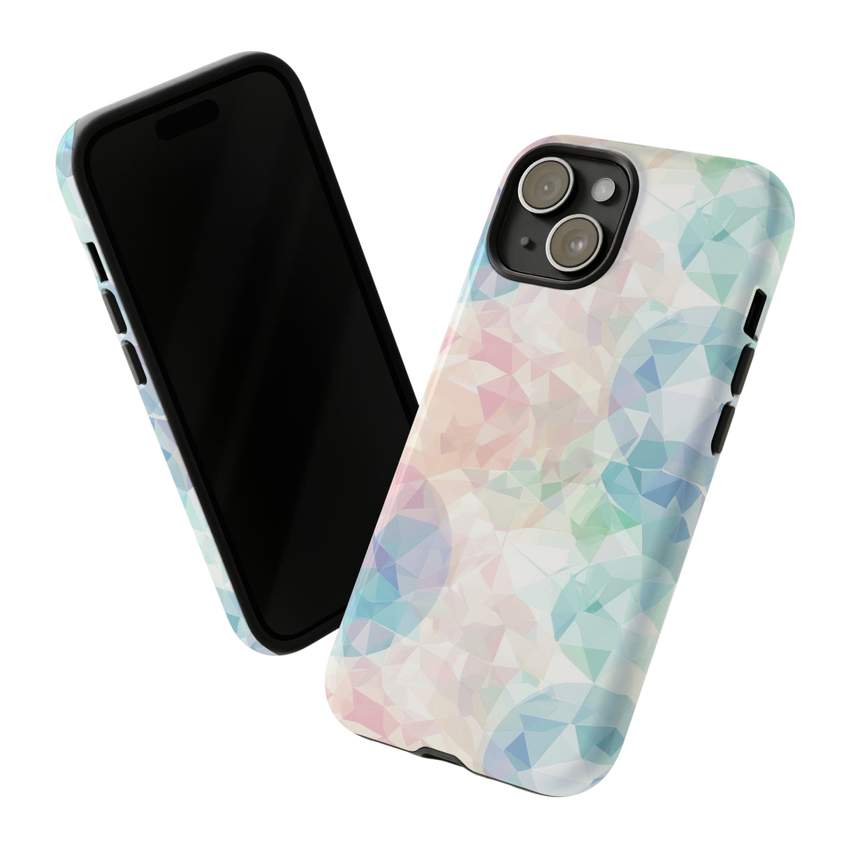 Geometric Intricacy: Pastel Precision - Protective Phone Case