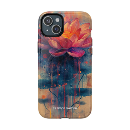 Lotus Blossom Art - Tough + MagSafe® iPhone 15 Phone Case