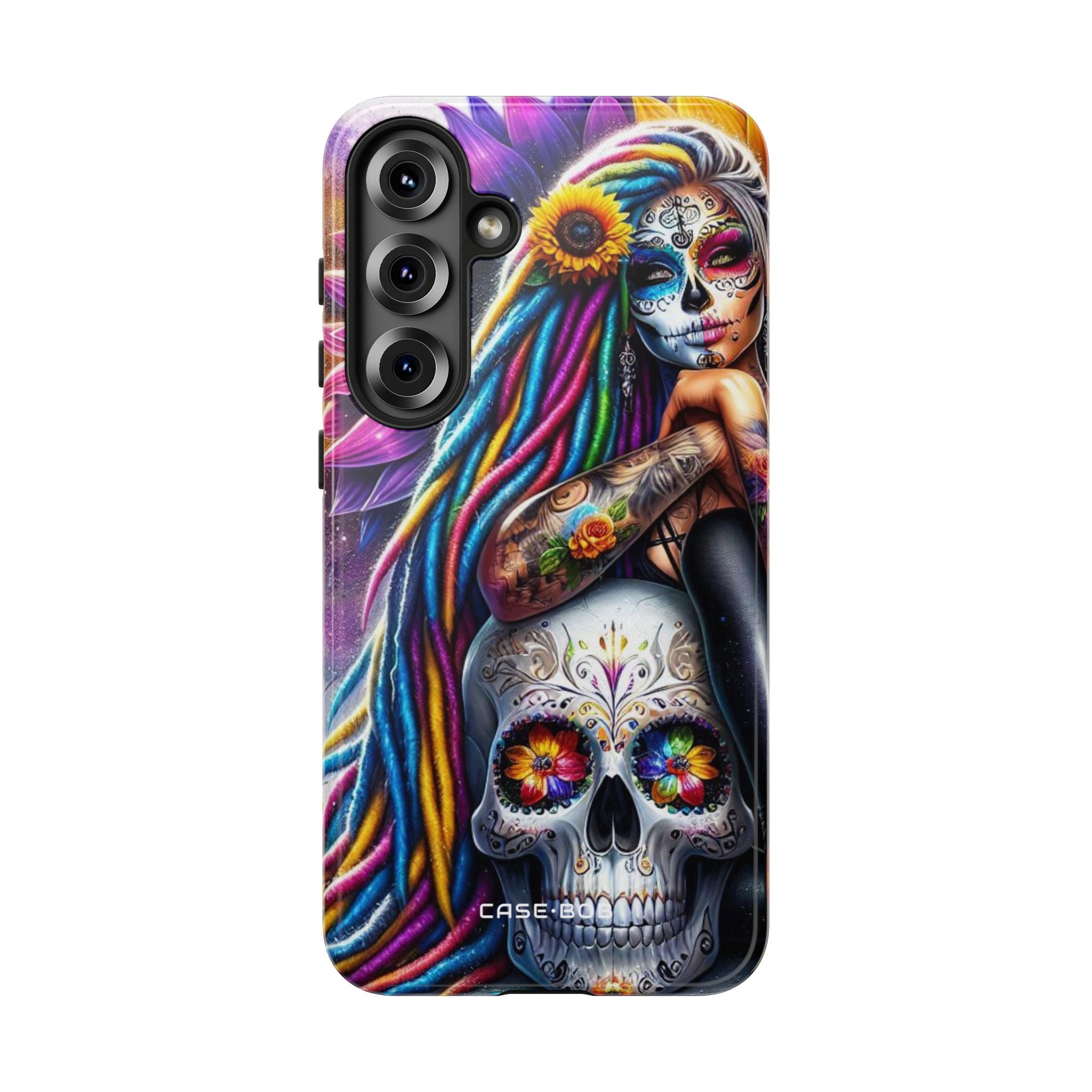 Sunflower Skull Glow Samsung S25 Plus Case - Tough