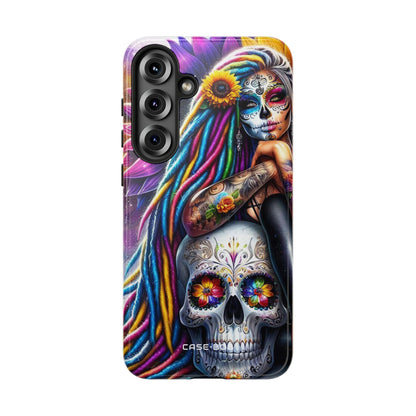 Sunflower Skull Glow Samsung S25 Plus Case - Tough
