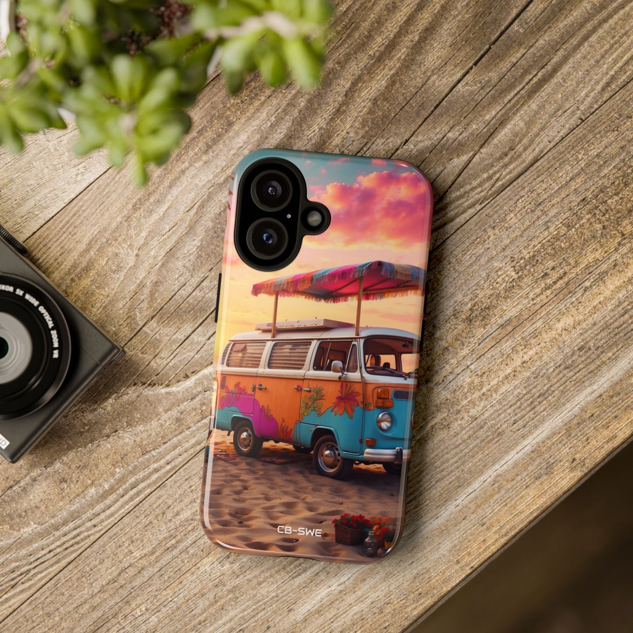 **Van Rests at Shore** - iPhone Case