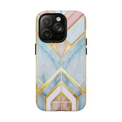 Gold Pink Art Deco - Tough + MagSafe® iPhone 14 Phone Case