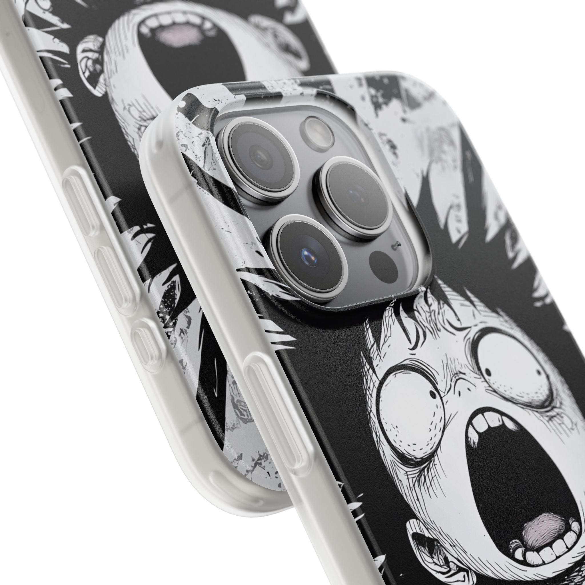 Screaming Stripes iPhone 15 Pro Case - Soft