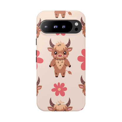 Cute Cattle & Flowers - Google Pixel Case