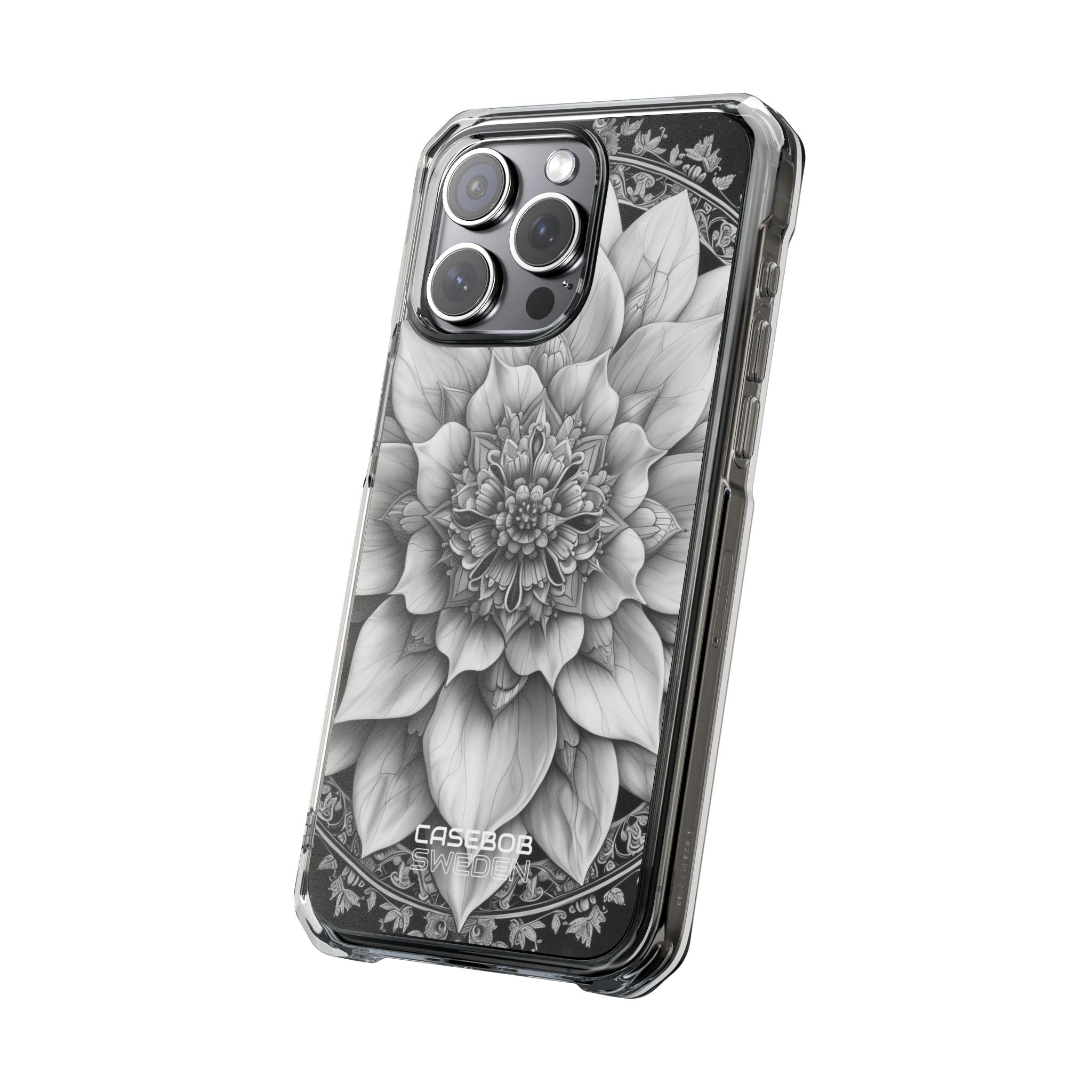 Cosmic Floral Mandala iPhone 15 - Impact Clear+