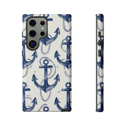 Navy Anchor Loop Samsung S23 Ultra Case - Tough