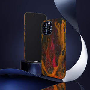 Bon Fire Ink Art iPhone Case (Protective) Phone Case