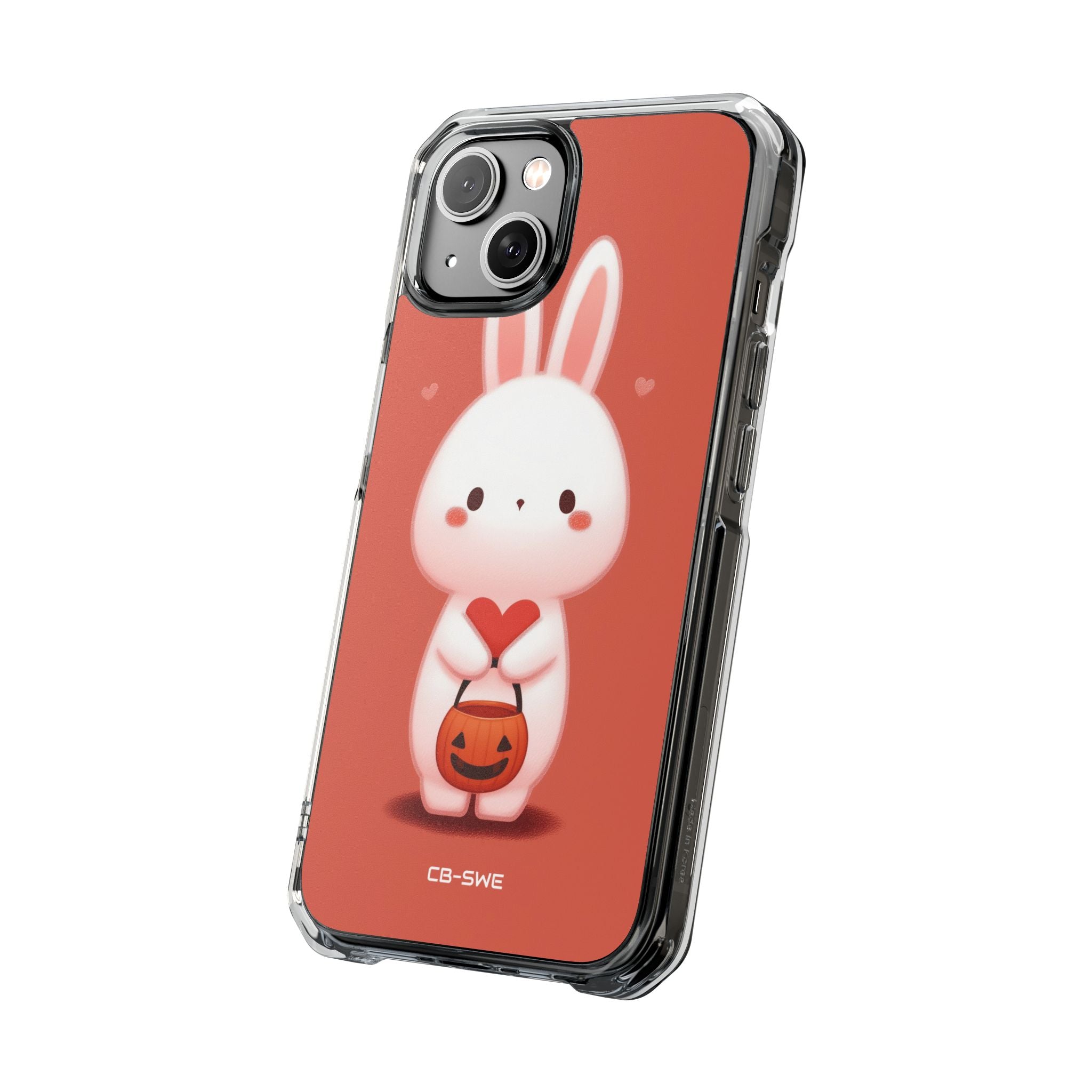Bunny Holds Heart iPhone Case - Impact