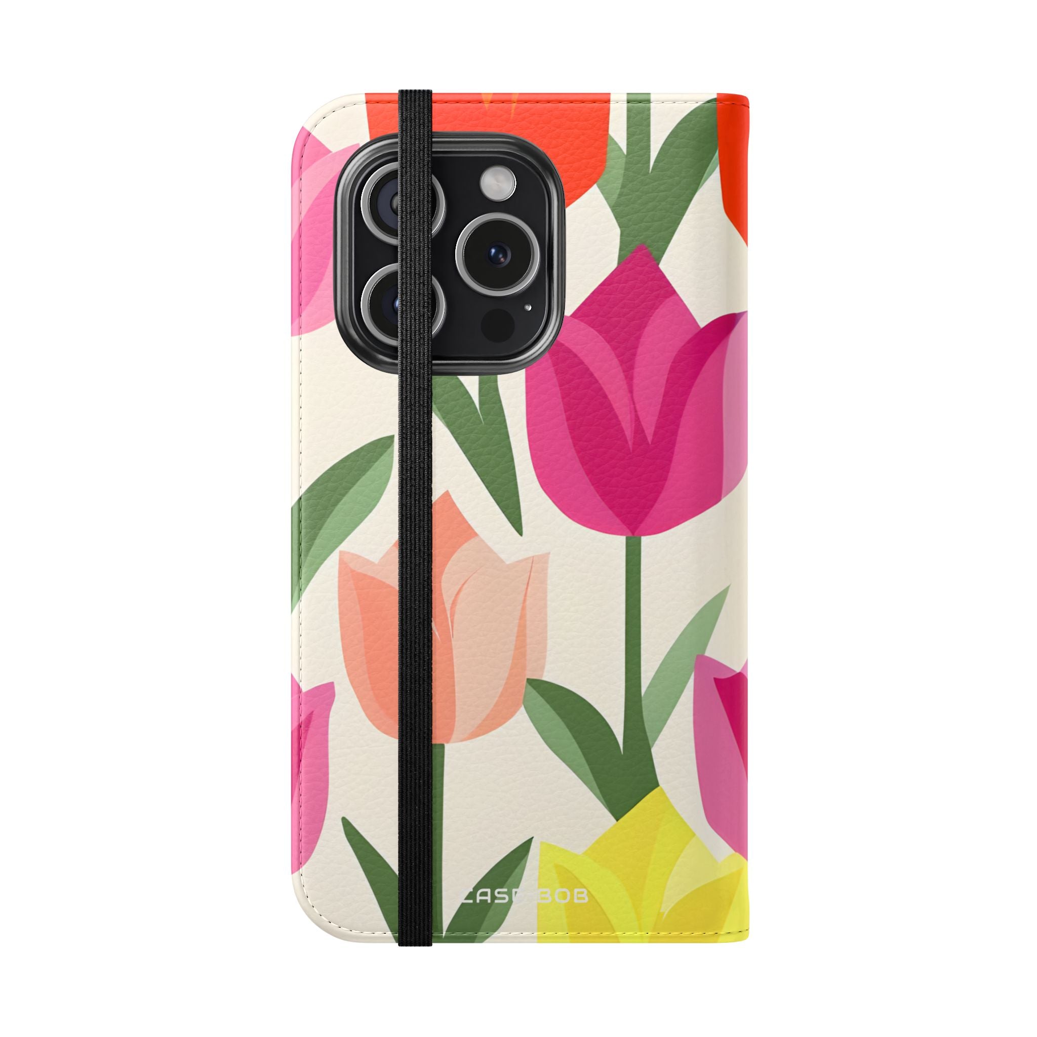 Tulip Harmony Green - iPhone 15 Pro Case - Wallet