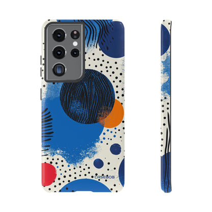 Blue Tranquil Geometry - Protective Phone Case