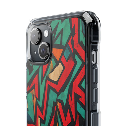 Vivid Geometry Dance iPhone Case - Impact