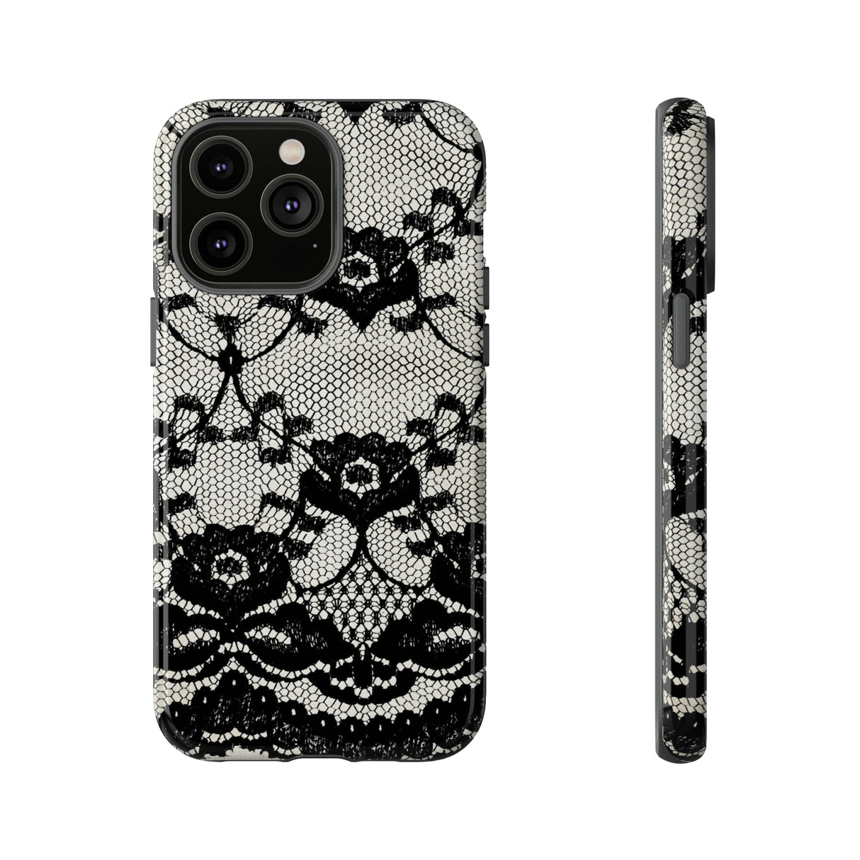 Lilrunge Gothic Flower - Protective Phone Case